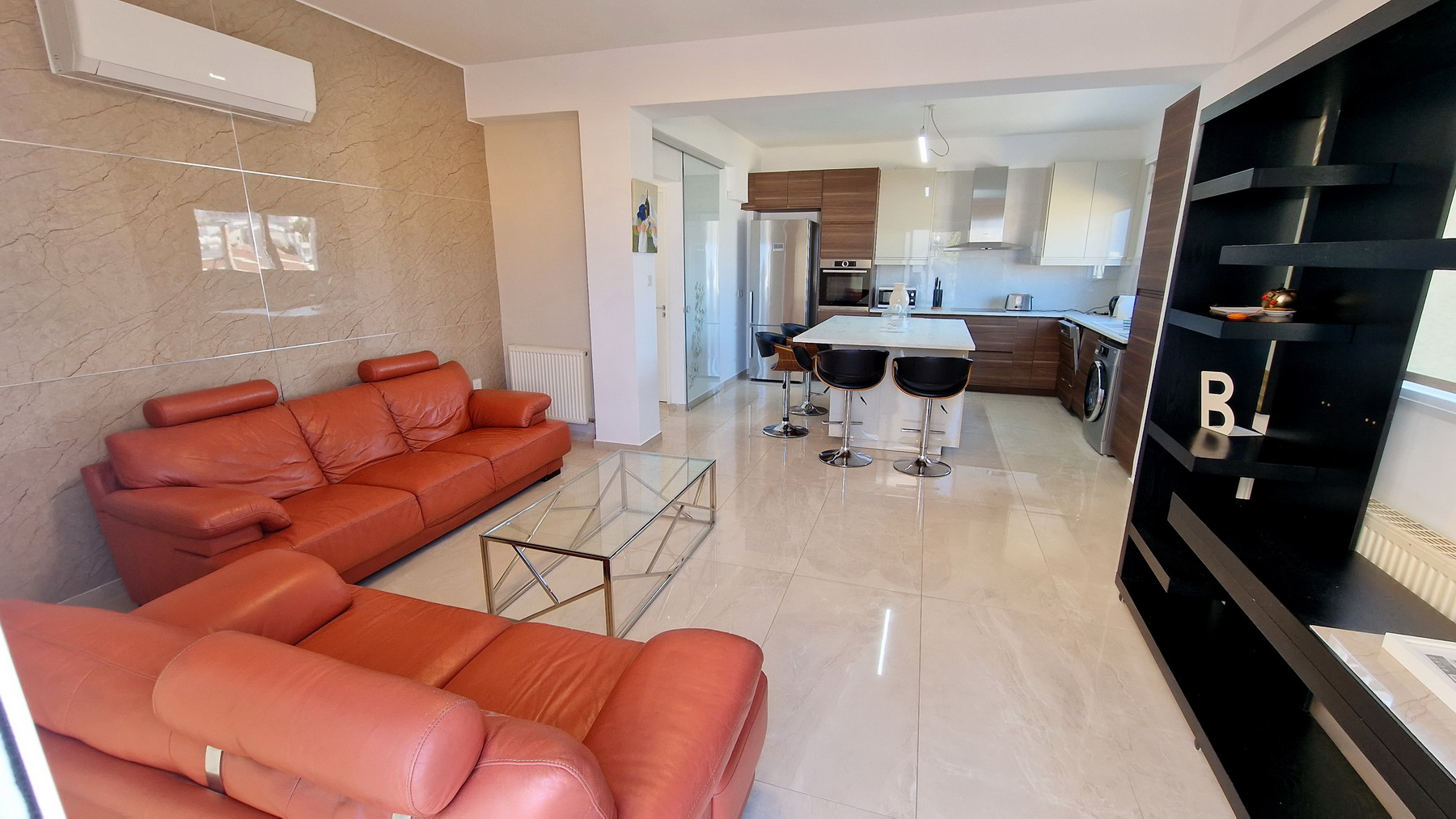 Detached 3+1 Bedroom and Office House Fully furnished For Rent in Agios Athanasios.